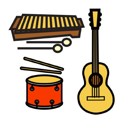 logo, a collection of instruments